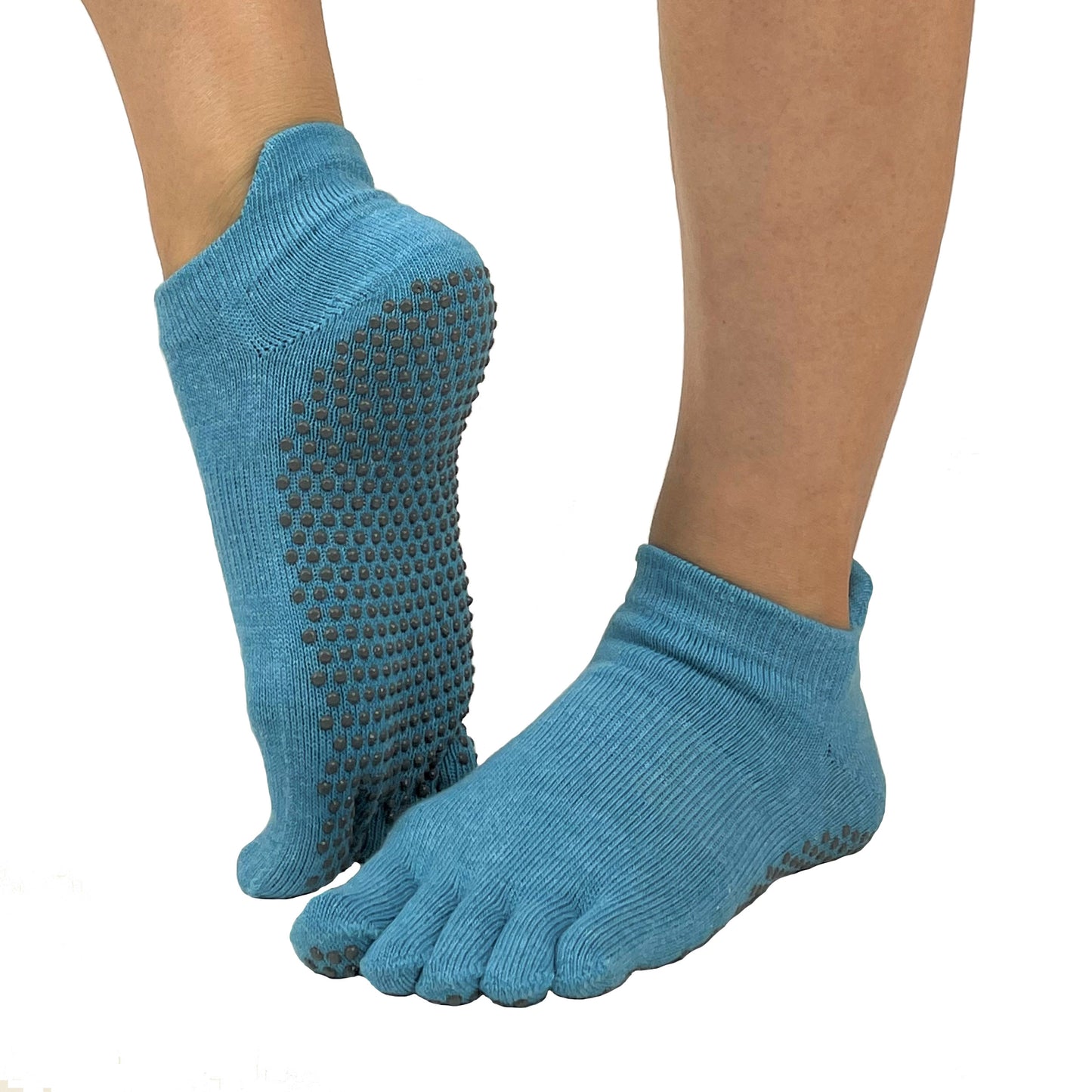 women's low rise full toe grip non-slip socks for Pilates, Barre, Yoga, Ballet